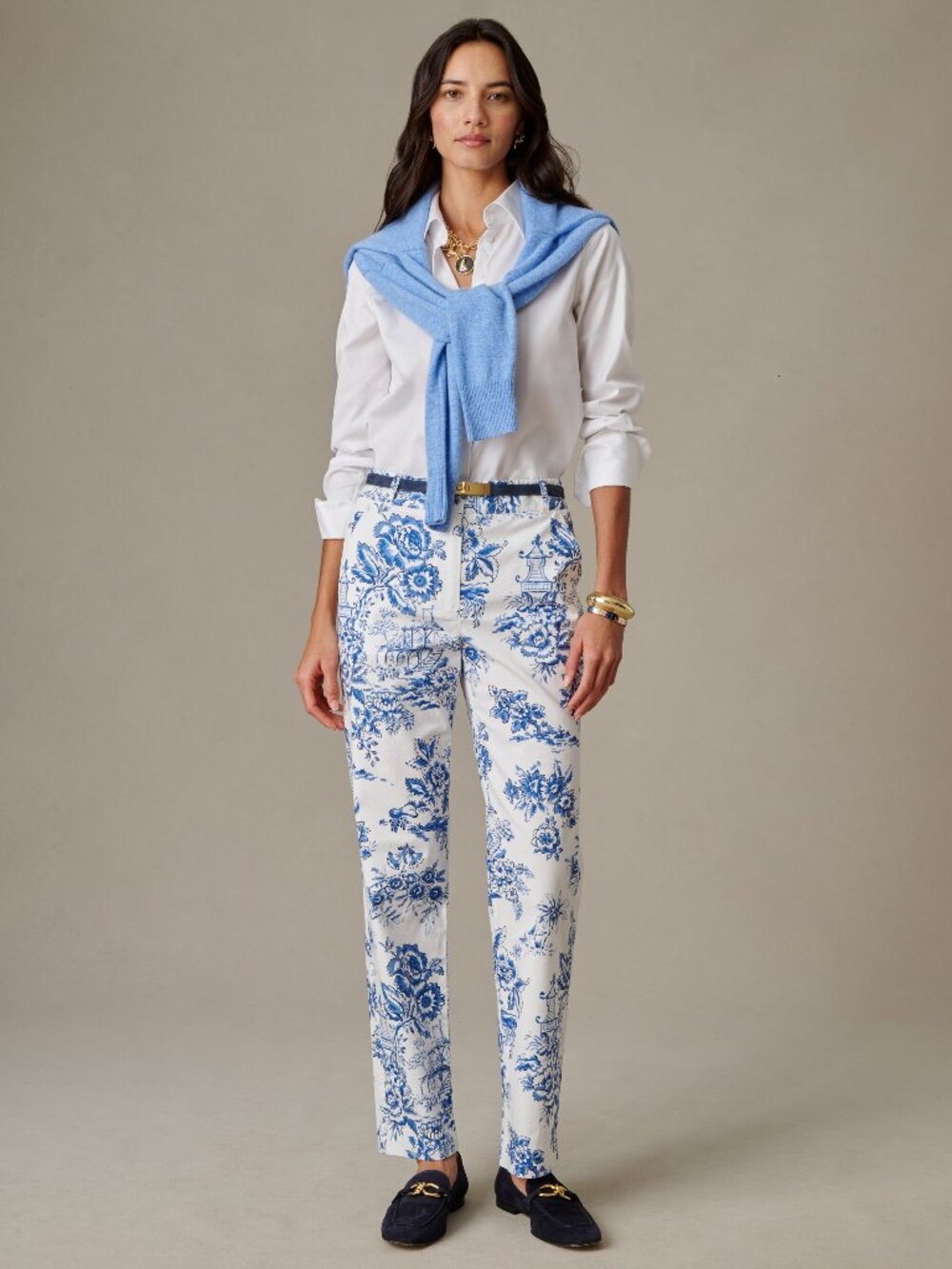 J McLaughlin Avery Pants in Antique Toile NEW